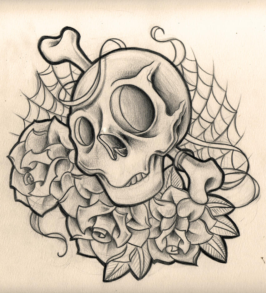 skull and roses by WillemXSM on DeviantArt