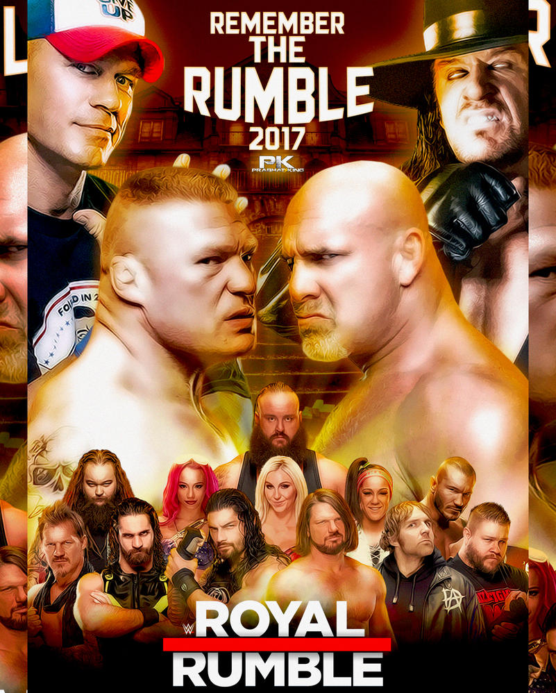 WWE Royal Rumble 2017 Poster by PrabhatKing01