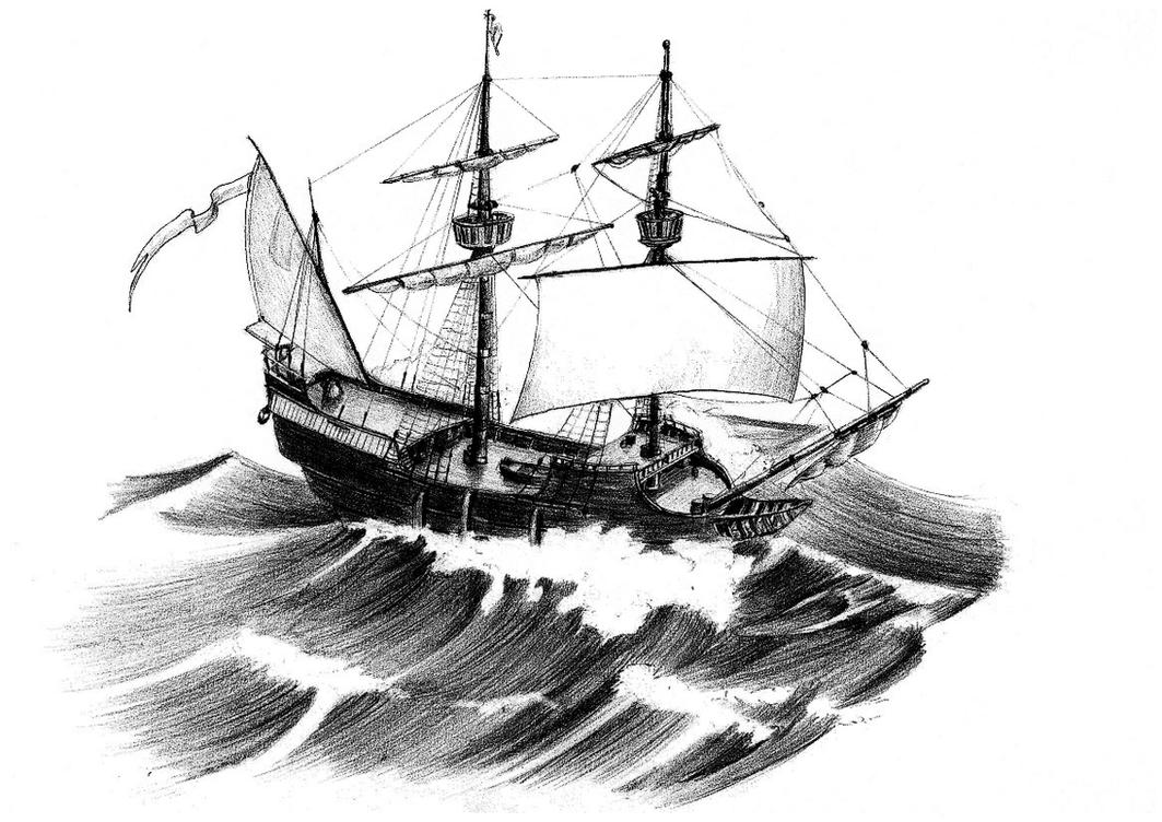 clipart ship in storm - photo #2