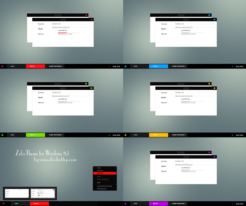 Red Black theme for Win8.1