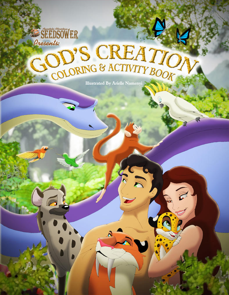 God's Creation Coloring Book Cover by AN-ChristianComics on DeviantArt