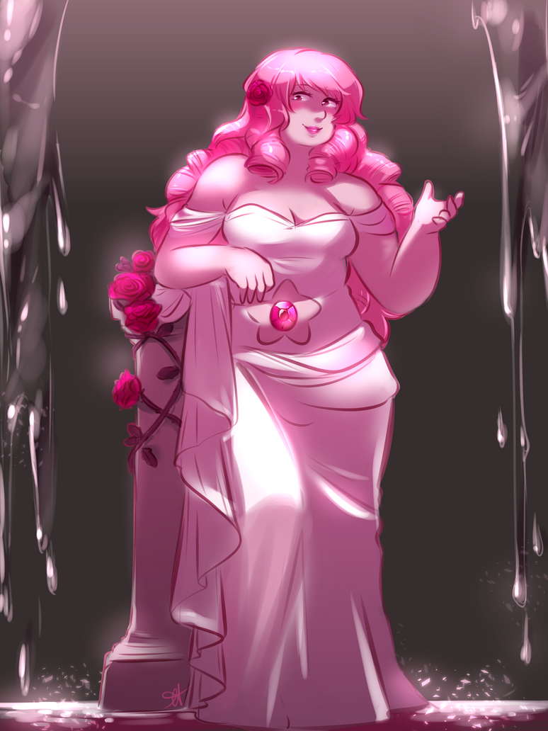 Super proud of how this turned out! I drew a Rose Quartz, heavily inspired by the goddess Aphrodite, as part of Huevember 2018! This is day 11, and this time around I’m collabing with my bf b...