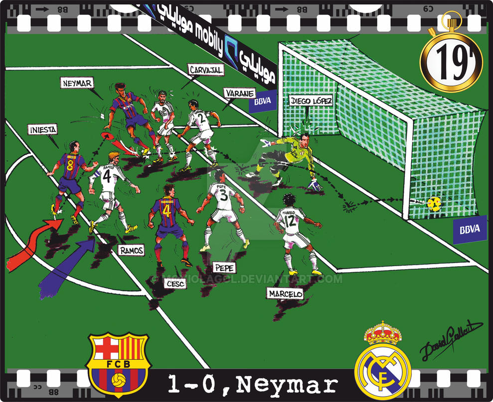 FC Barcelona, 1 - Real Madrid CF, 0 - Neymar by Moviolagol on DeviantArt