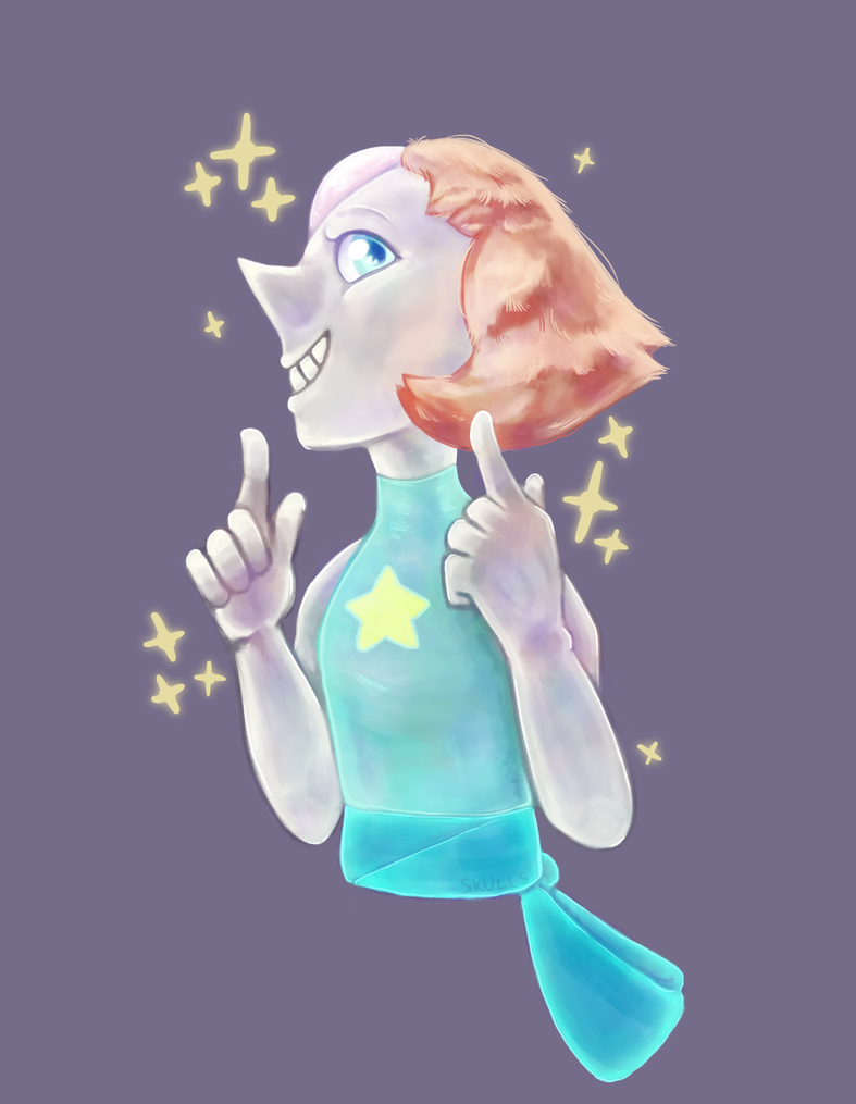 I love Steven Universe and it's a wonder I haven't drawn anything from it until now. I love all of the Crystal Gems but I have a weird soft spot for Pearl. She's wonderful, fight me.