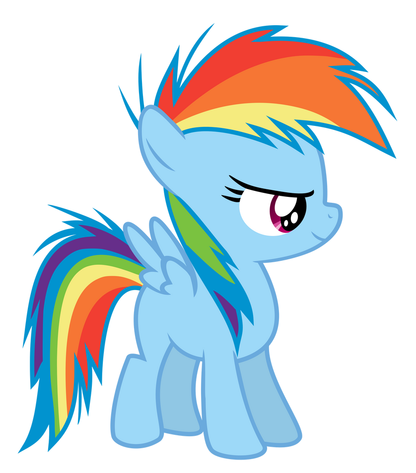 mlp coloring pages rainbow dash filly vector - photo #19