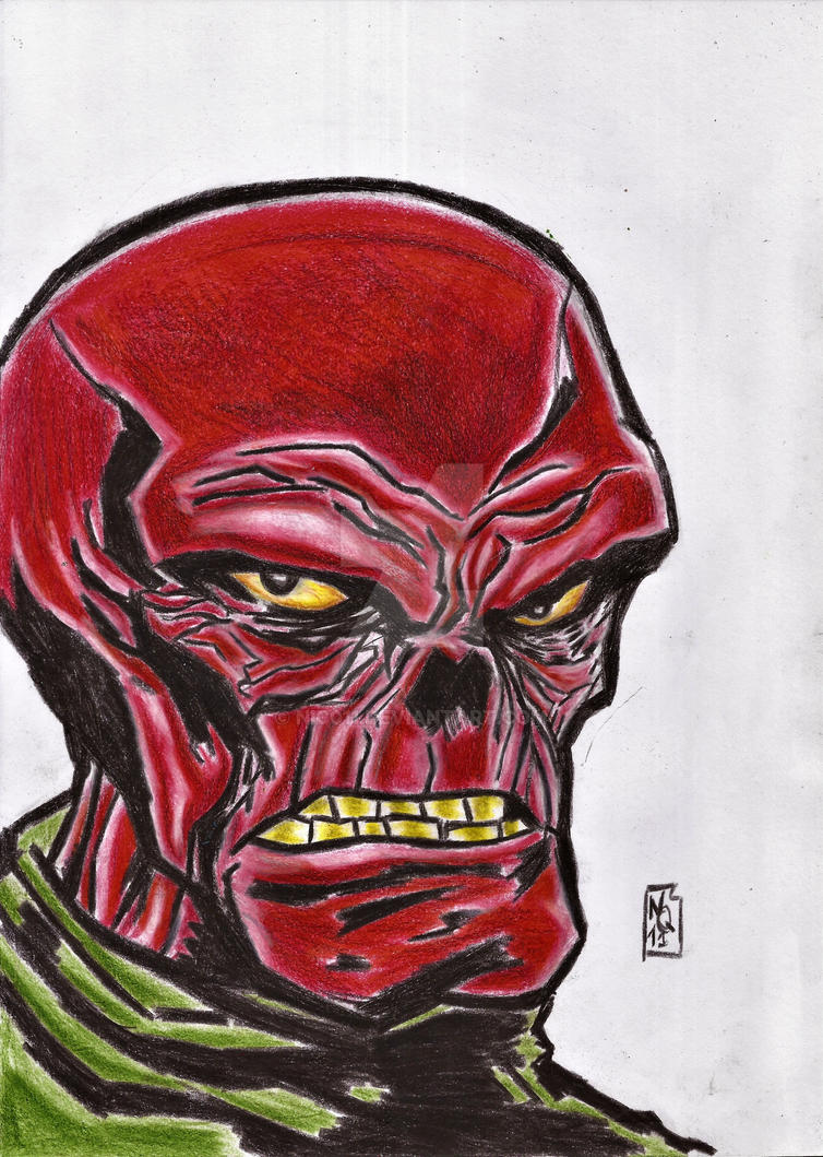 red skull by nic011