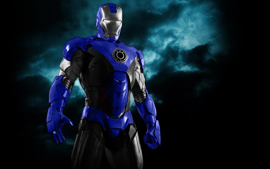 Iron Man Blue Lantern Armor By 666Darks On DeviantArt