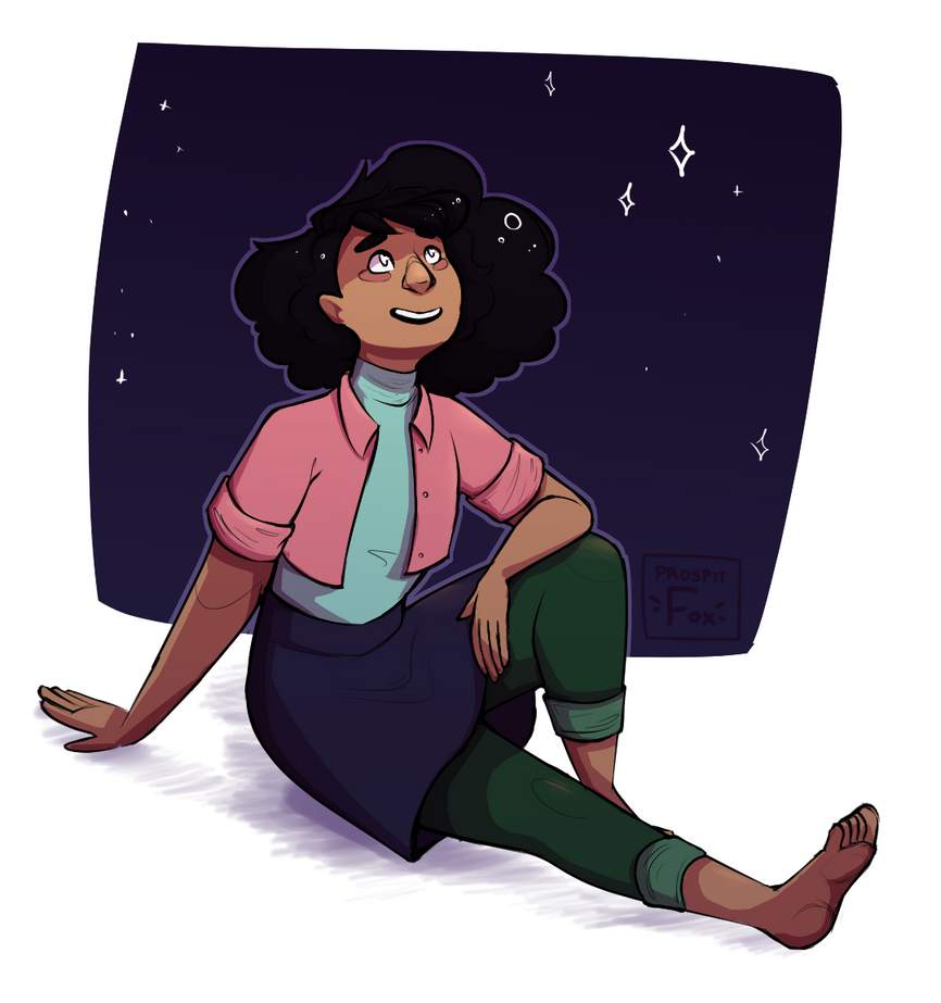 After kevins party, steven and connie go out and look at stars~ ...alright i just really love connies haircut!! and i had to draw stevonnie! I had to had no choice