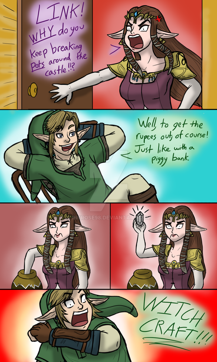 A Comic About Why Link Breaks Pots By InkRose98 On DeviantArt