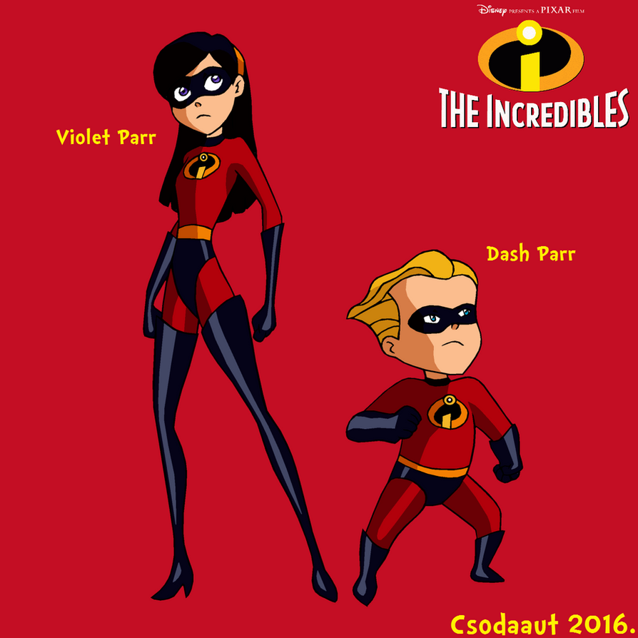 The Incredibles Violet And Dash Parr In Se Style By Csodaaut On Deviantart