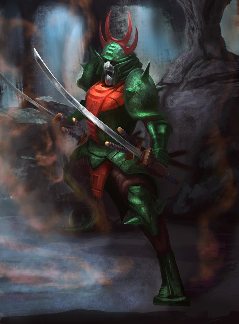 Sekhmet/Naaza in armor.