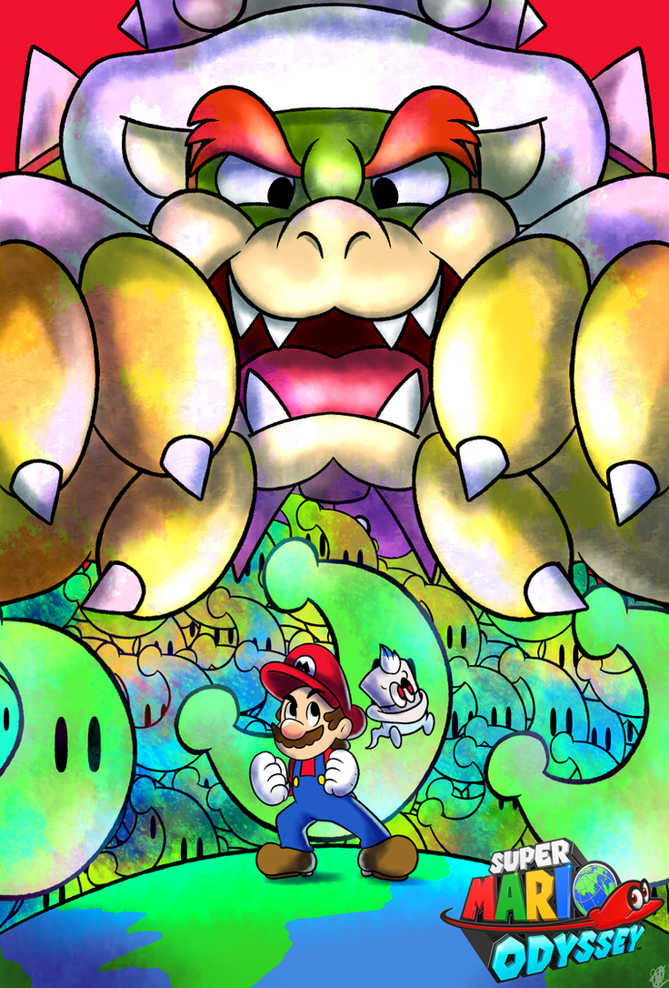 Yuga's Gallery of Nintendo Art (currently featuring: the Paper Mario series) _fanart__super_mario_odyssey_poster_by_dnpinotti123-dbrha3a