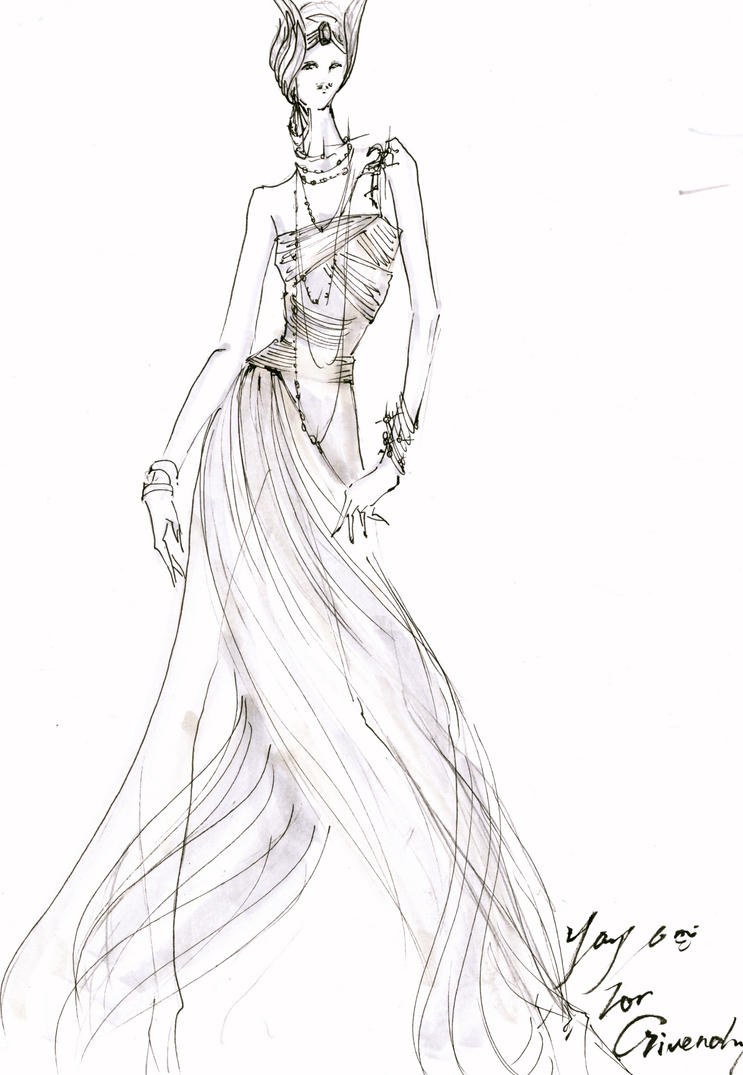 fashion illustration for Givenchy by yoyo-han on DeviantArt