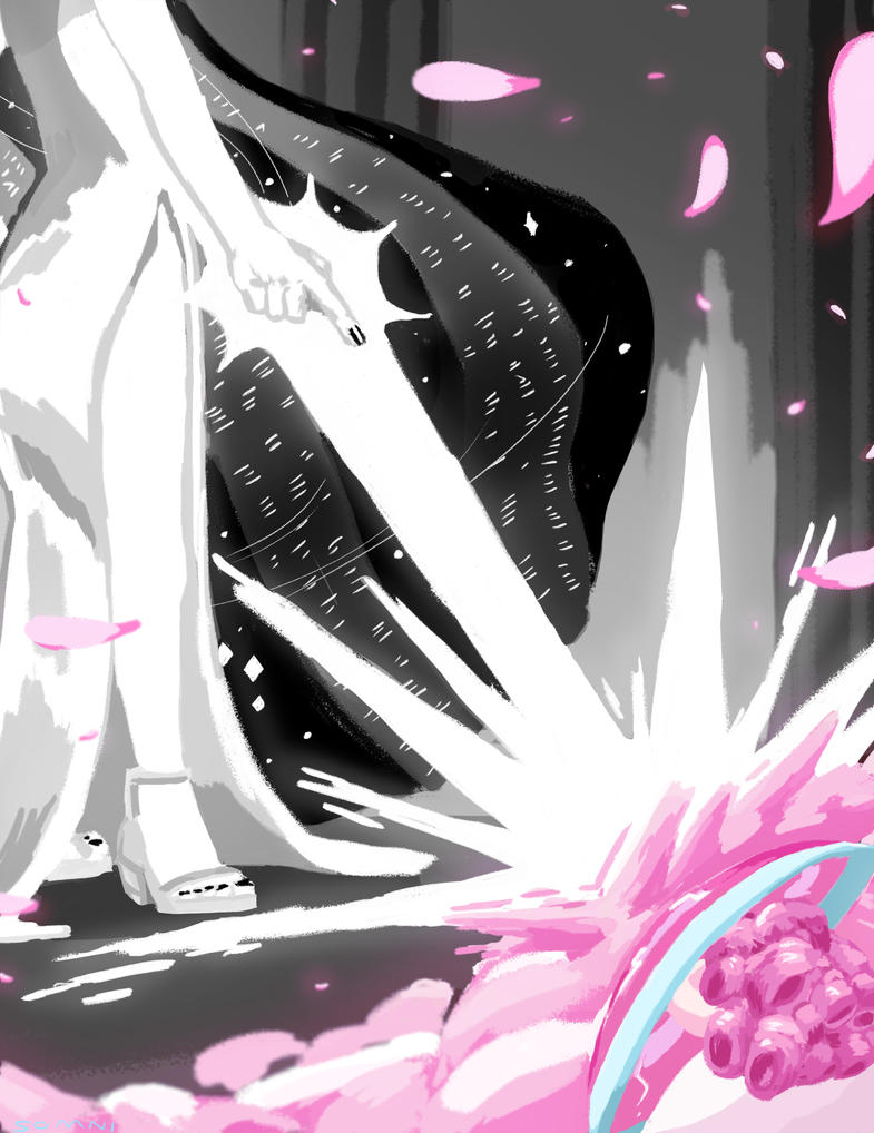 Here's a hypothetical piece of White Diamond and Rose Quartz/Pink Diamond. This can/will never happen in the show, but I though it made for a fun piece. Go figure.  -----Program: Adobe Ph...