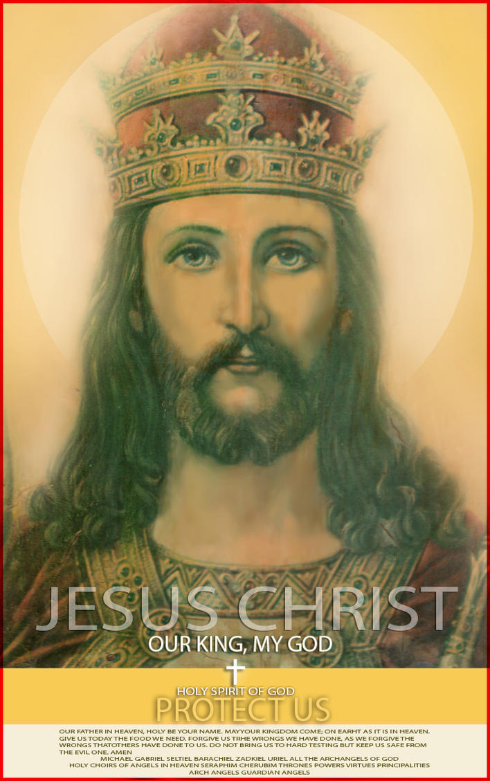 Christ the King painting by Rheasan on DeviantArt
