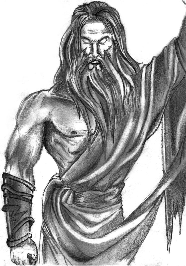 Zeus from God of War by RyanDionn on DeviantArt