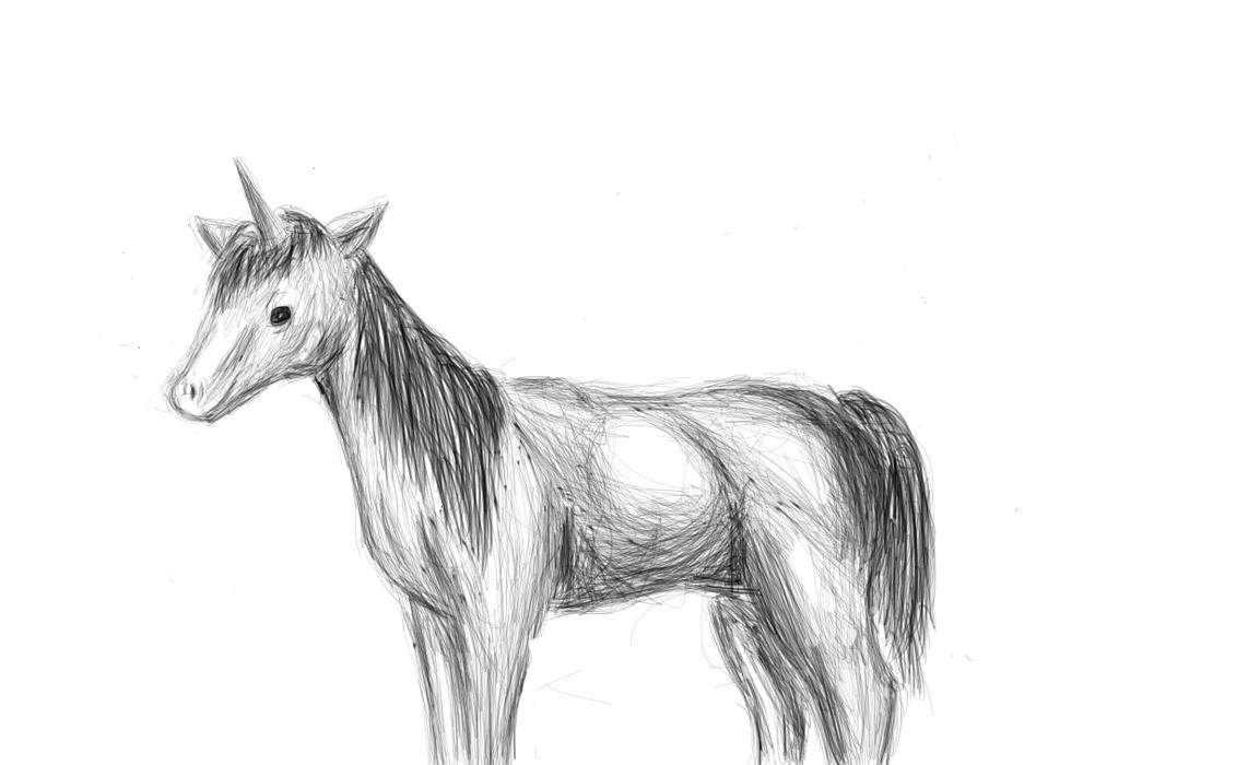 Unicorn Sketch by RavenKibaWolf154 on DeviantArt
