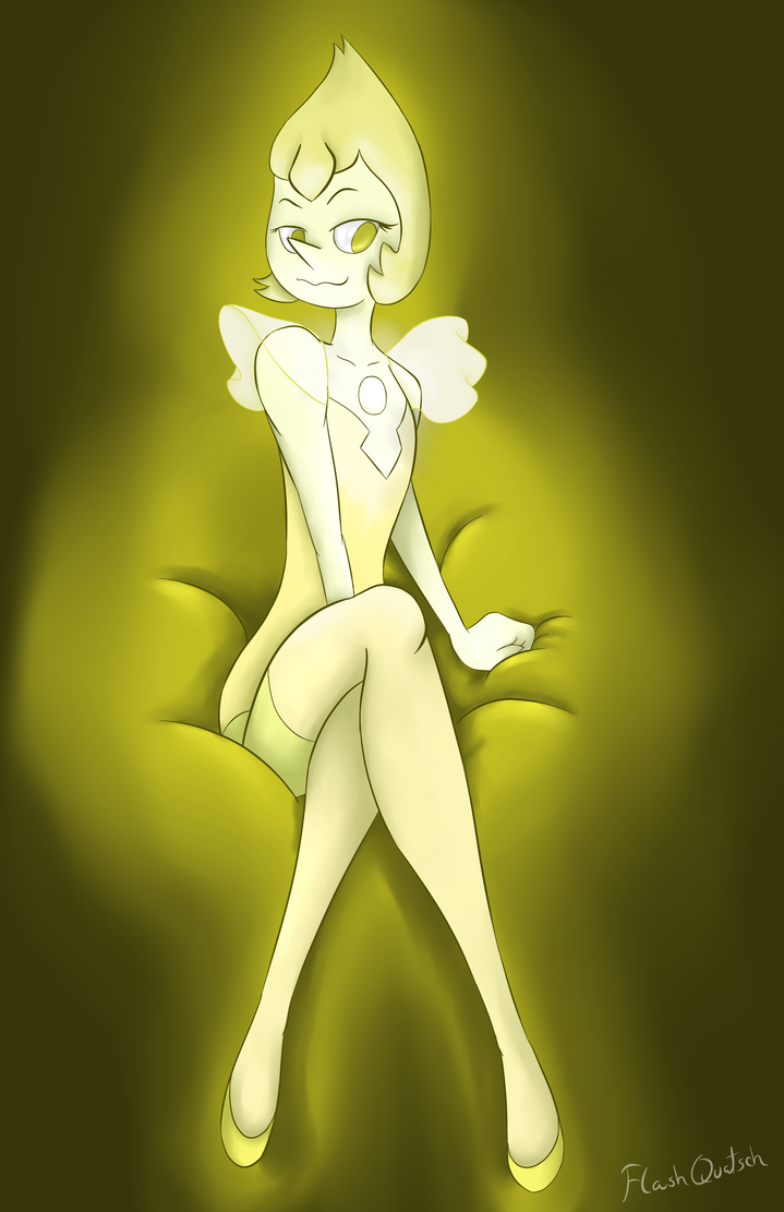 She was so cute, I just had to draw her, I think I like her more than Blue Pearl. Yellow Diamond's one lucky clod, she has both Peridot and probably Yellow Pearl going gaga for her. Pose reference ...