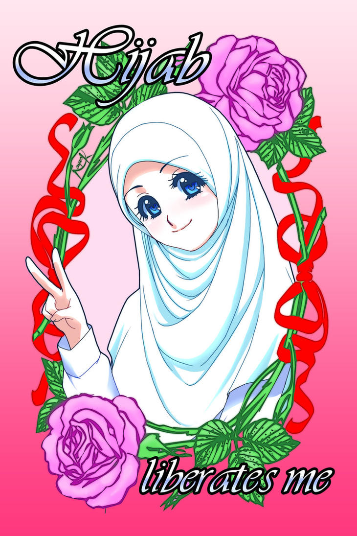 Kartun Muslim Hijab Gambar Kartun
