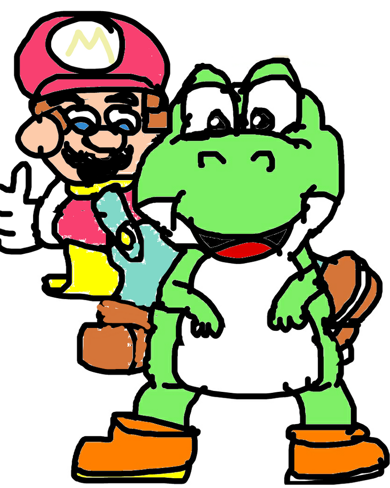 mario and yoshi are ready for adventure