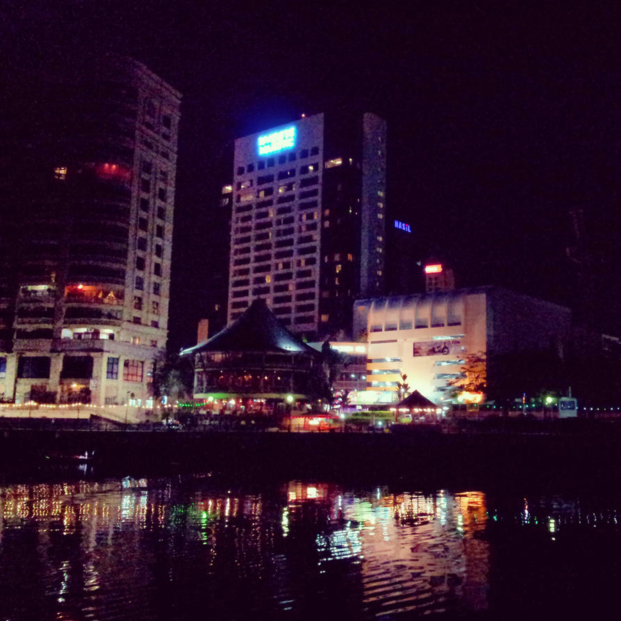 Kuching at night by HamizanMijan96 on DeviantArt