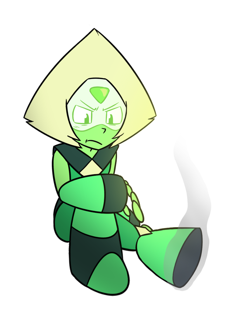 It's everybody's favorite space dorito, Peridot! Doing some warm up sketches before resuming commissions. During my hiatus i started Steven Universe at the suggestion of a friend and fell absolutel...