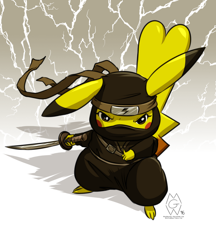 Resultado de imagem para pikachu ninja