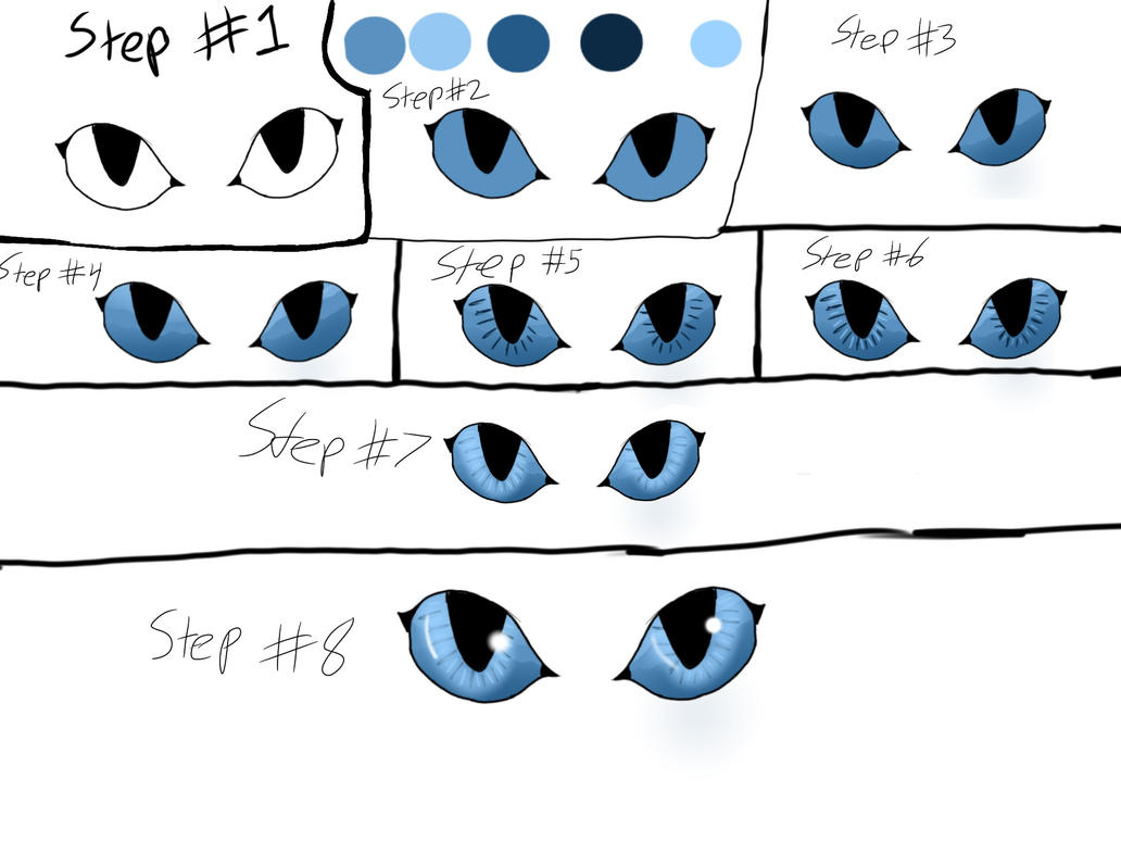 Cat eye color tutorial by StarryTC on DeviantArt