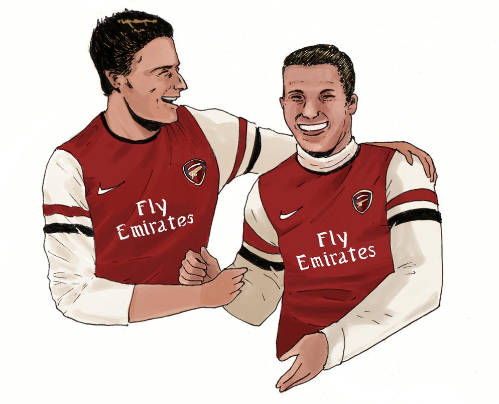 Giroud and Podolski by FajarKurniawan on DeviantArt
