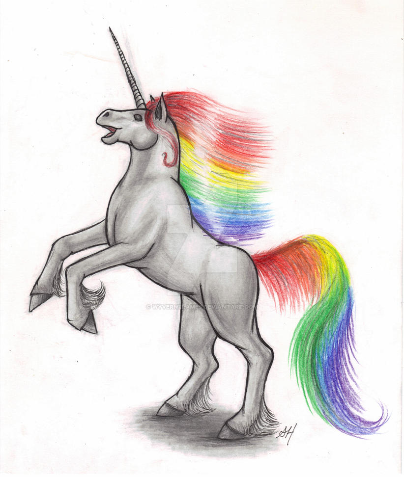Rainbow Unicorn by WyvernFlames on DeviantArt