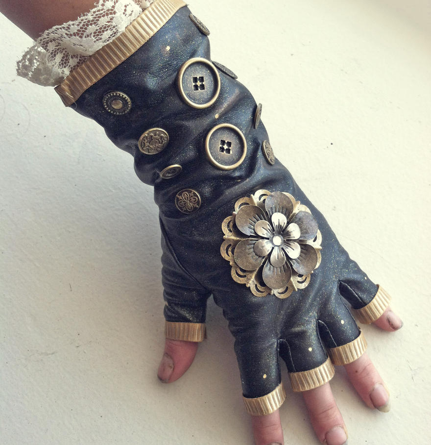 Lacey Steampunk Glove by NBetween on DeviantArt