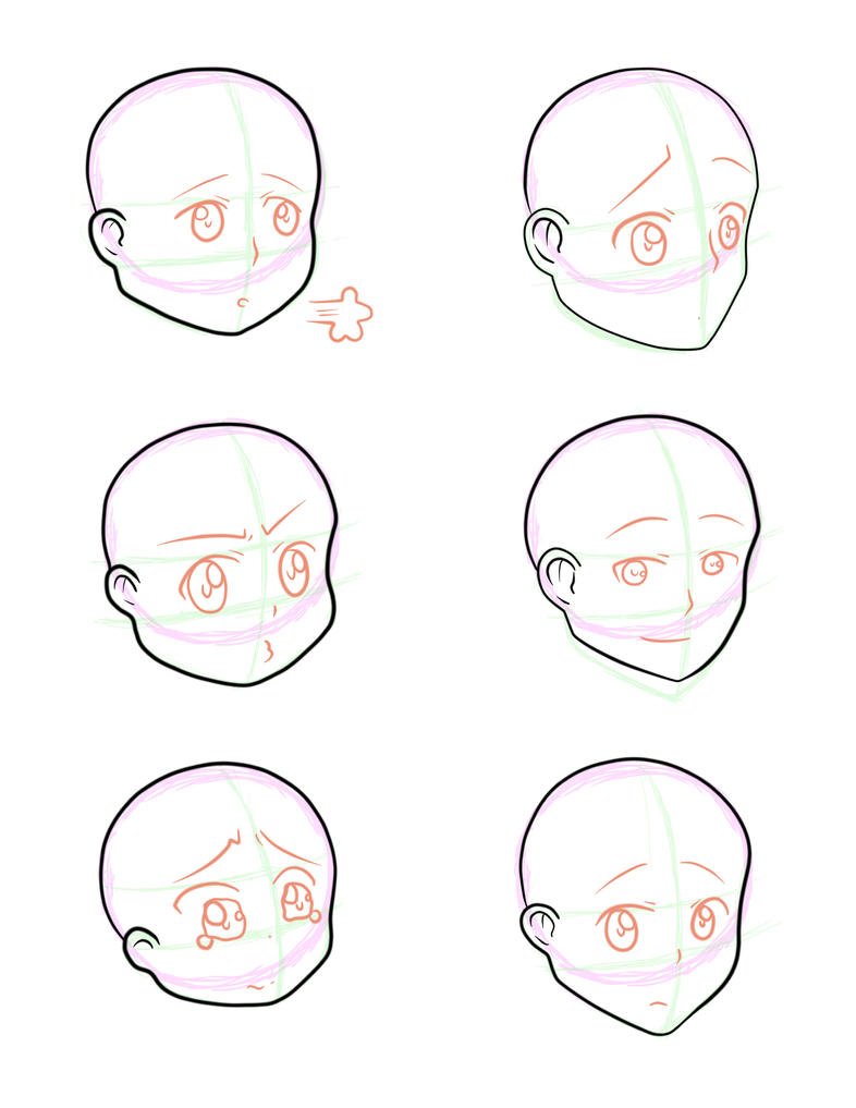 Head Shapes by N1NJ45K1ll5 on DeviantArt