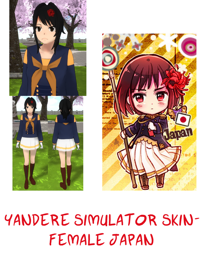 Yandere Simulator- Female Japan Skin by ImaginaryAlchemist on DeviantArt