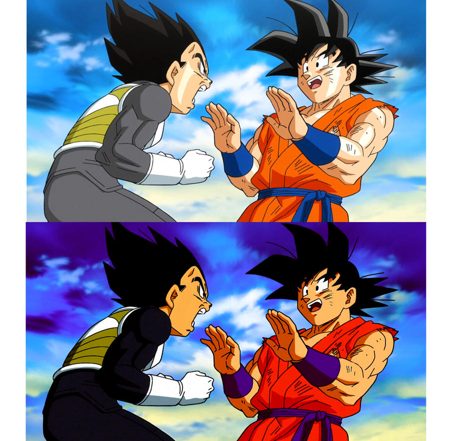 Color Comparison of Dragon Ball Super and DBZ by ErickRetroDBZ on ...