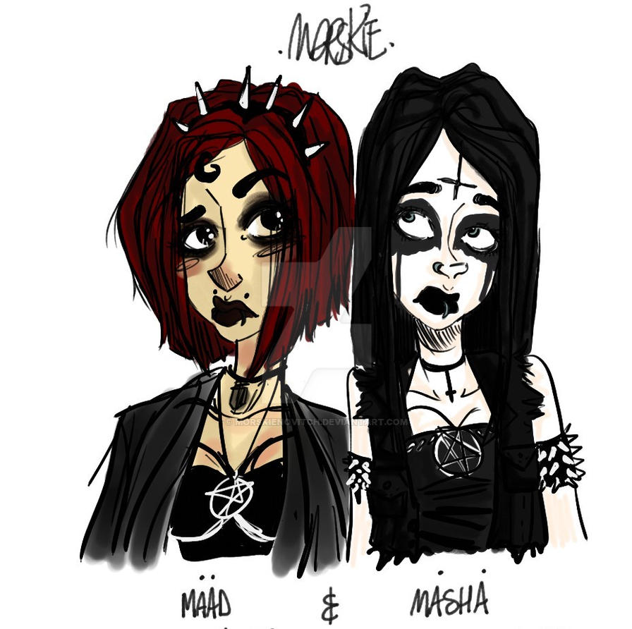Maad And Masha Witch Sisters by MorskieNovitch on DeviantArt