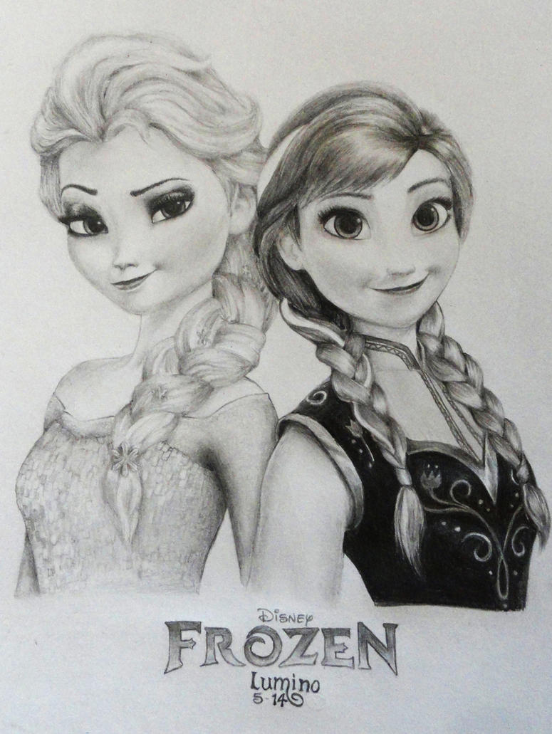 Elsa and Anna - Frozen by KrizzLumino on DeviantArt
