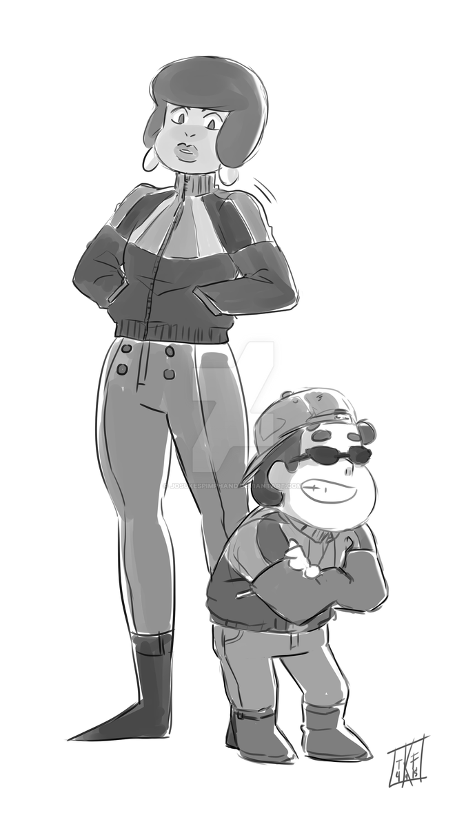 Old Jenny Pizza and little Steven doodle from a few months ago hehe. josukespimphand.tumblr.com/pos…