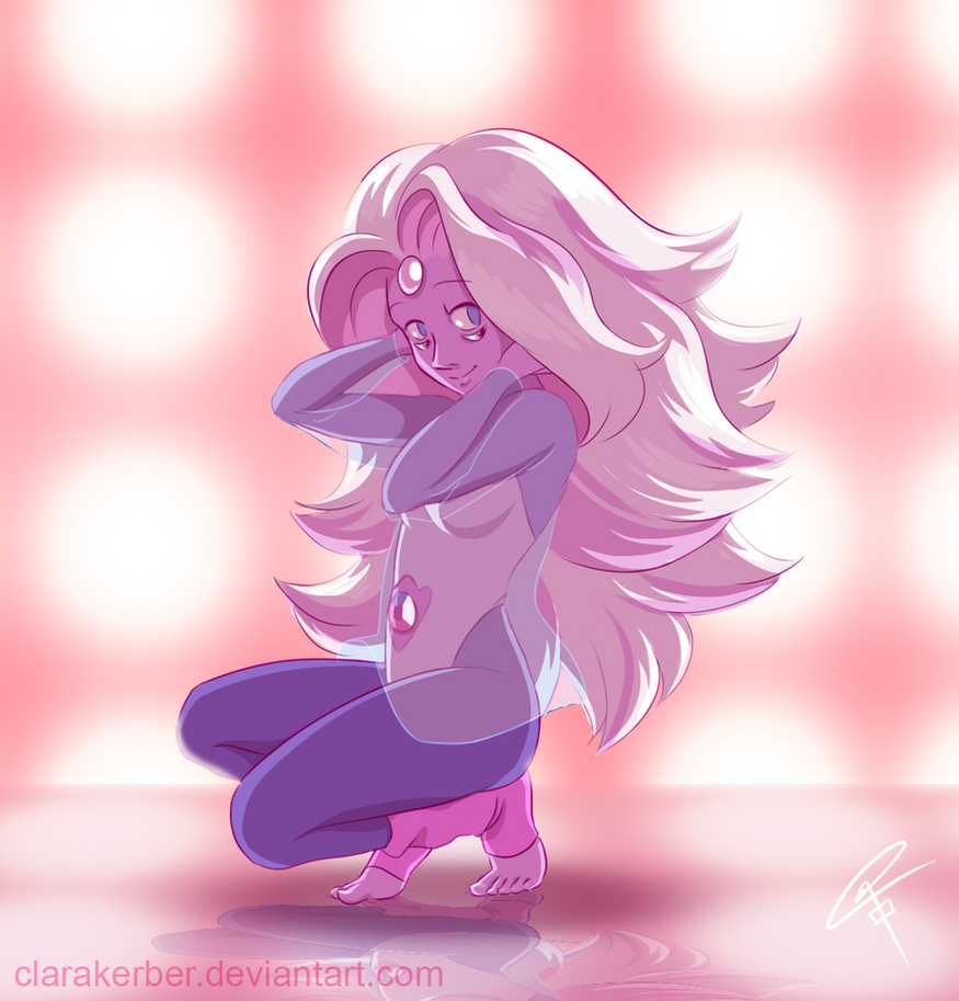 Rainbow Quartz! Pearl and Rose's fusion from Steven Universe   I'm not even a big fan of PearlXRose but I just loved this fusion! I've watched their dance scene a million times n_n' -- My Face...
