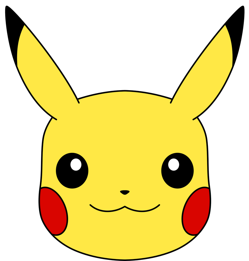 Pikachu's Face vector by ryanthescooterguy