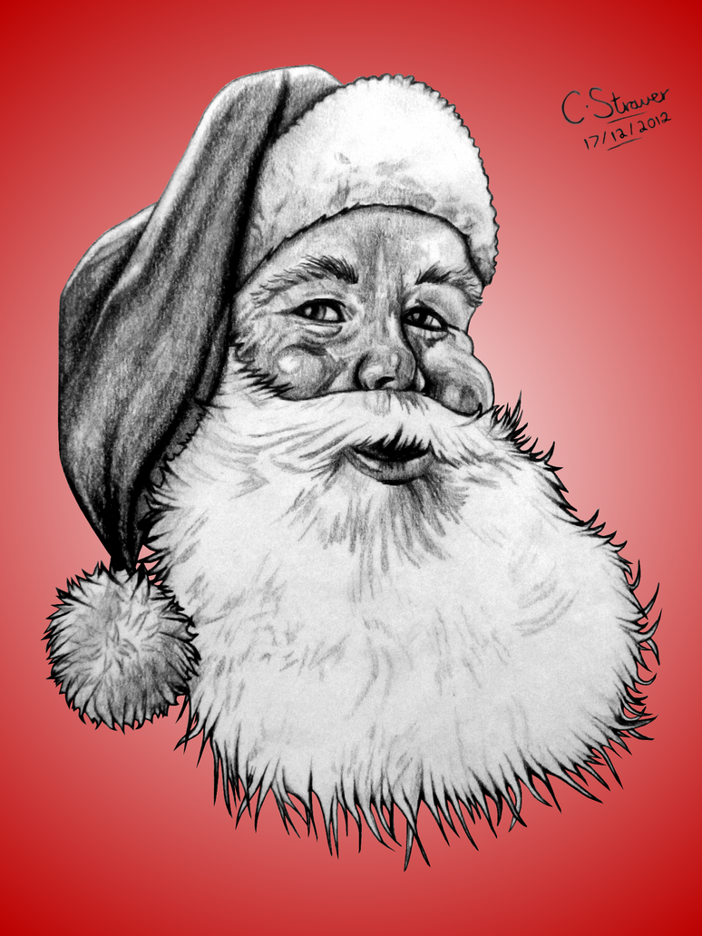 Santa Claus Pencil Sketch