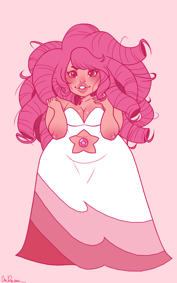 Wasn't super happy with my last Rose and wanted to give it another go. Rose Quartz belongs to Steven Universe