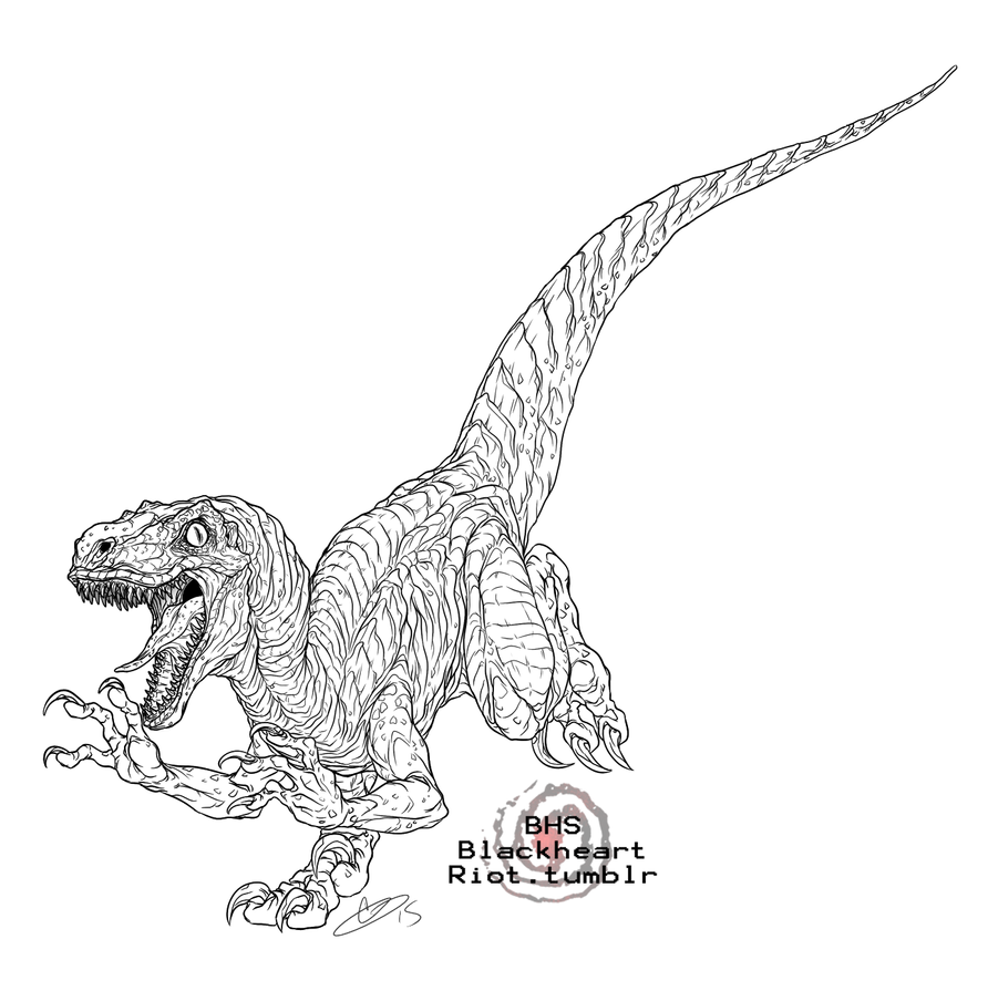 Jurassic World Countdown: Velociraptor by BlackHeartSpiral ... - 892 x 895 jpeg 102kB