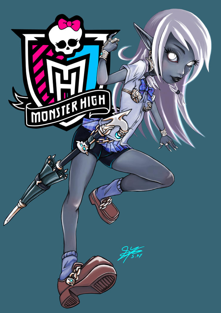 Monster High oc Elvryna School Uniform by skyshek on 
