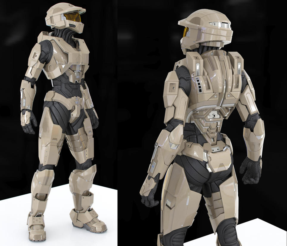WIP - Female Spartan Armor 2 by SgtHK on DeviantArt