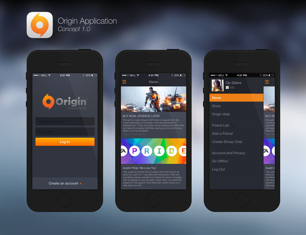 origin mobile app