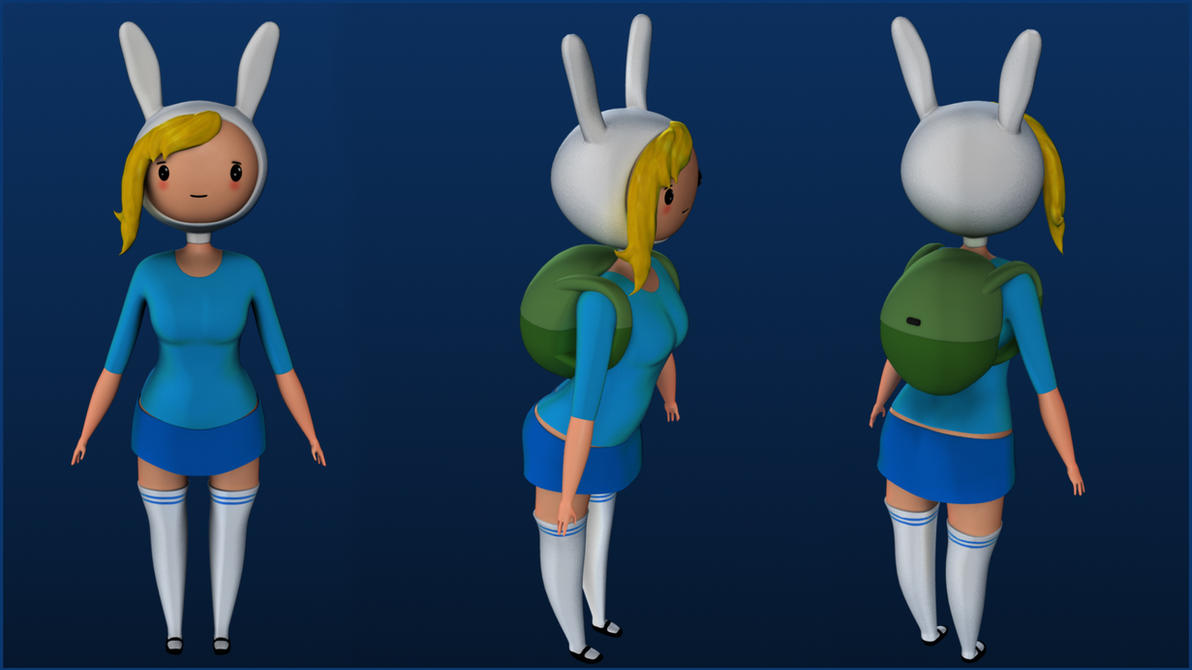 Fionna 3d Model W I P By Htroutman On Deviantart