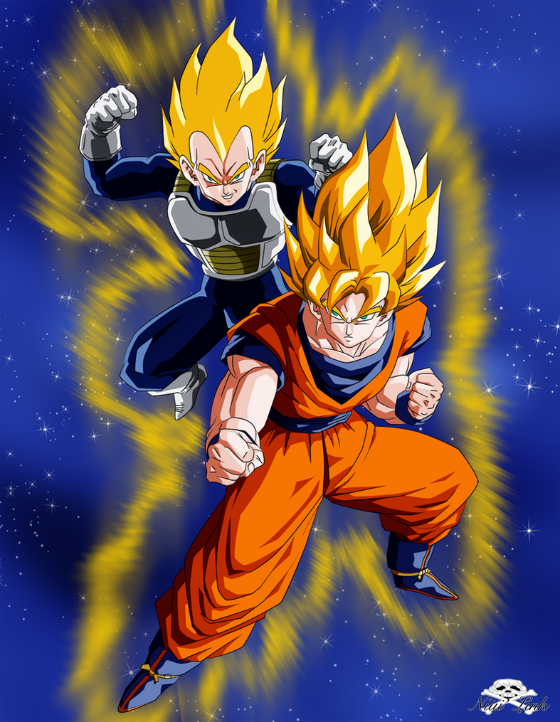 Goku and Vegeta II by Niiii-Link on DeviantArt