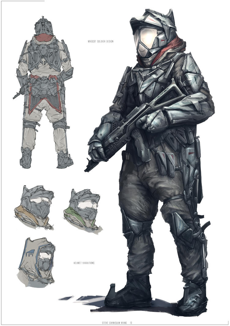 Sci-fi Soldier by Sketchshido on DeviantArt