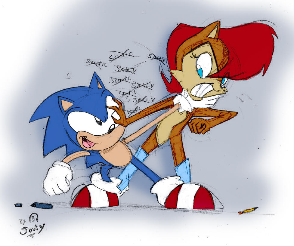 Sonic and Sally by Cameron-Ohara on DeviantArt