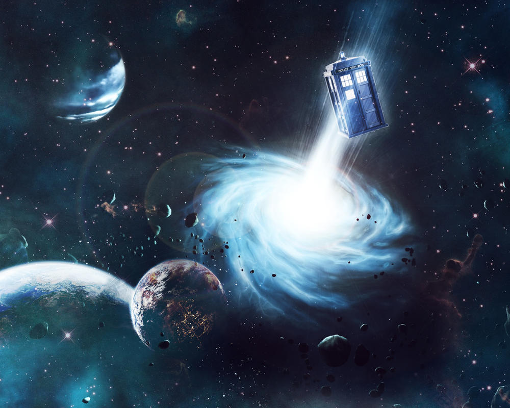 TARDIS in Space Wallpaper by carnagebg on DeviantArt